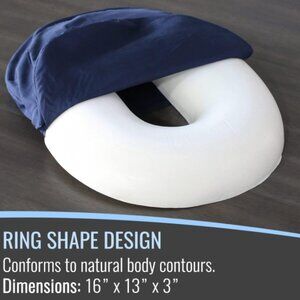 DMI Seat Cushion Donut Pillow and Chair Pillow for‎ Tailbone Pain Relief